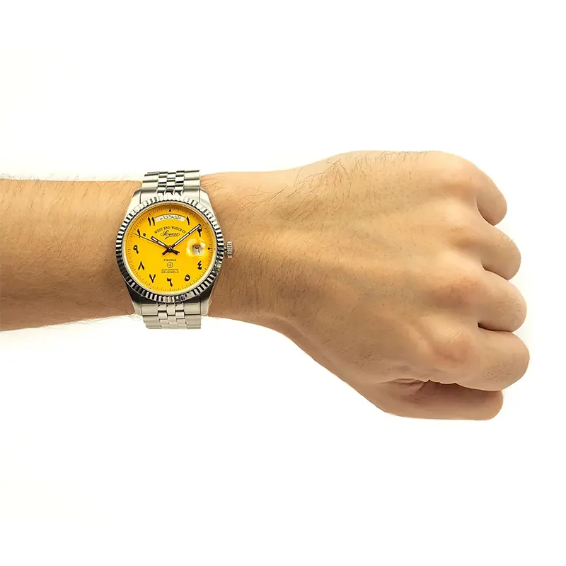 West End 'The Classic XL' Automatic Yellow Dial Men's Watch | 6868.10.3378